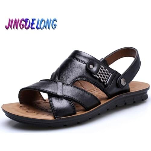 Brand Mens Sandals Summer Outdoor Classic Mens Sandals Slippers Luxury Mens Sneakers Handmade Male Slippers Roman Moccasins