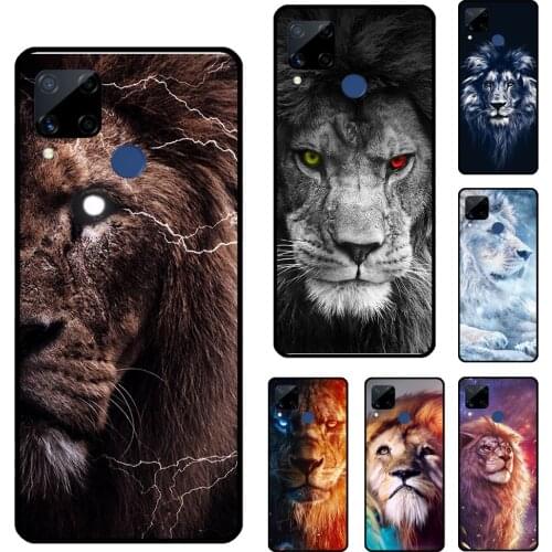Lion Art For OnePlus 9R 8T Nord 7 8 9 Pro Phone Case For Realme 8 Pro GT Neo C21 C3 6 7 i Q3 Pro