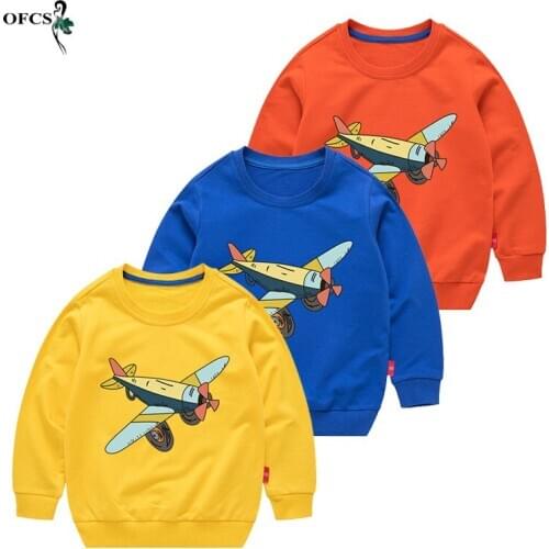 Children Autumn Sweatershirt Long Sleeved Cartoon Sweater Kids Designer Sweatshirt Cotton Plain Boys New Round Neck Sports Shirt