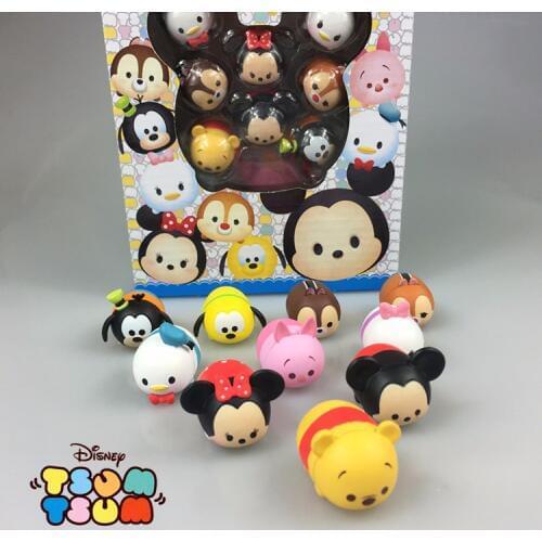 Disney Tsum Tsum 10pcs/Lot 3.8cm With Box Cute Mini Donald Mickey Winnie Toys Cute Tsum Tsum For Xmas Children Gift Juguetes