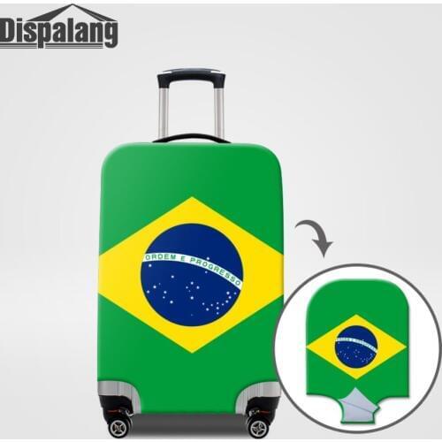 Dispalang 3D National Flag Men Luggage Cover Waterproof Dust Rain Spandex Suitcase Protective Covers For 18-32 Inch Trolley Case