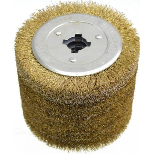 New 1pc 120*100*19 Deburring Brush Wheel Stainless Steel Wire Brush for the Wood Furniture match Electric Striping Machine