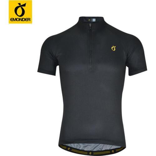 EMONDER summer pro Cycling Jersey Short Sleeve Top Bike Clothing T-Shirt Men Sportswear Ropa Ciclismo Running Bicycle Jersey