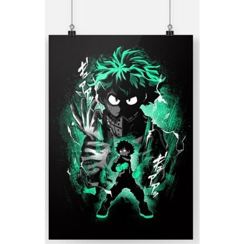 My hero academia deku BNHA anime canvas painting decor wall art pictures bedroom study home living room decoration prints poster