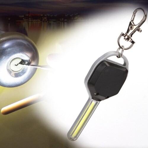 Mini COB LED Key Chain Flashlight Keychain Portable Keyring Light Flashlight Lamp Bag Emergency Camping Lamp Backpack Light