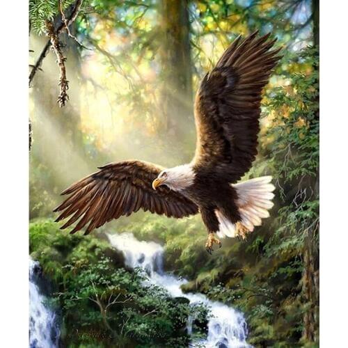 Full DIY Diamond Painting kit Flying eagle Cross Stitch Diamond Embroidery Patterns rhinestones Mosaic home decor