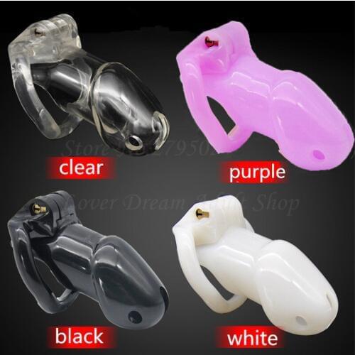 New L Size Stealth Lock Male Chastity Device Cock Cage Chastity Belt Sex Product with 4 Size Penis Rings Adult Sex Toys For Men