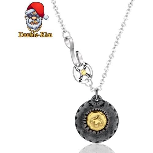 Fly Eagle Classic Cake Men Necklace Hip-Hop Rock Street Culture Titanium Stainless Steel Gold Chain Necklace Fashion Man Jewelry