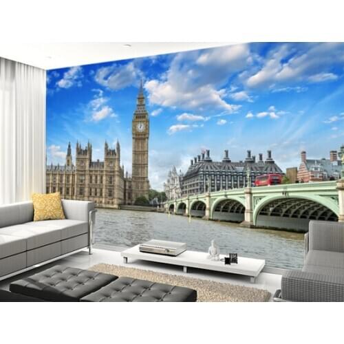 Custom photo wallpaper,London assembly murals for apartment, house, office or retail space background wall waterproof wallpaper