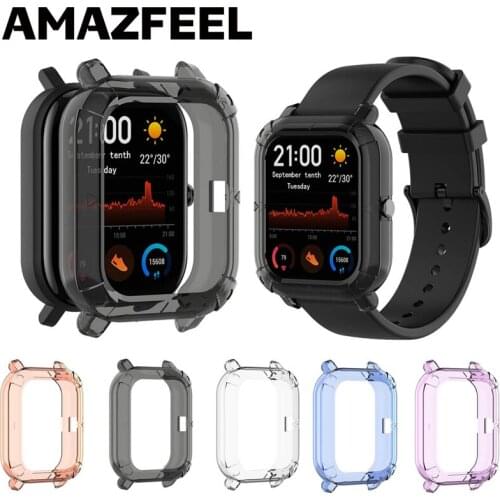 P8 P8SE Protection Transparent Case For Xiaomi Huami Amazfit GTS Protective Case Cover Soft TPU Protector Case Shell Frame