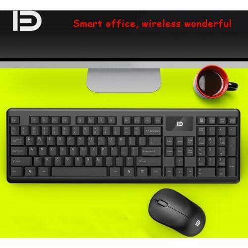 Standard 2.4G Optical Wireless Keyboard and Mouse Set Multimedia Keyboard 1600DPI Mouse for Android IOS PC Laptop TV