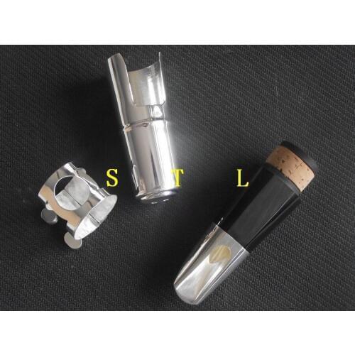 Advanced Silver-plated Metal Bb Clarinet mouthpiece ligature and cap