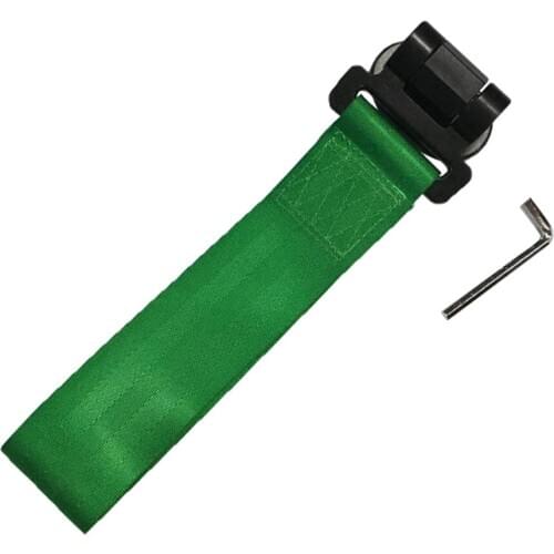 Racing Style Universal Car Front Bumper High Strength Towing Strap Green