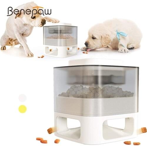 Benepaw Fun Dog Puzzle Toys Non-slip Slow Feeding Food Dispensing Pet Toys Interactive Puppy Training Game Improve IQ