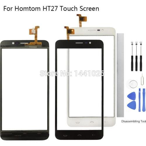 5.5 inch For Homtom HT27 Touch Screen Digitizer Glass Original Replacement Parts black white For Homtom HT27 Touch Screen TP