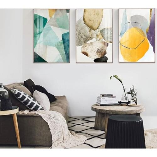 Abstract Strange Thing colorful stones Canvas Painting Fashion Poster Print Decor Wall Art For Living Room Cuadros Home Nodic