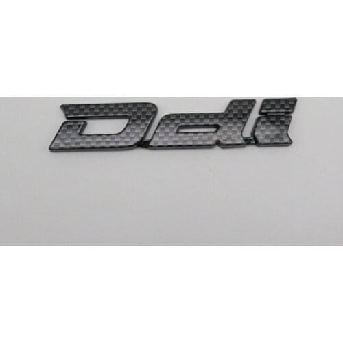 Ddi for Isuzu Dmax Carbon Fiber Logo Emblem Car Rear Trunk Badge Decal Plate Sticker Nameplate