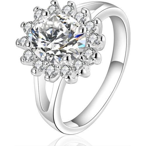 Large Cubic Zirconia Party Trendy Geometric Cocktail Ring Black Friday Wedding Rings Luxury Fashion jewelry Rings For Women