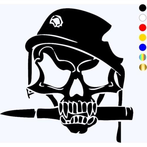 CK20125# Skull Soldier Head vinyl car sticker waterproof car decal stickers on car truck bumper rear window