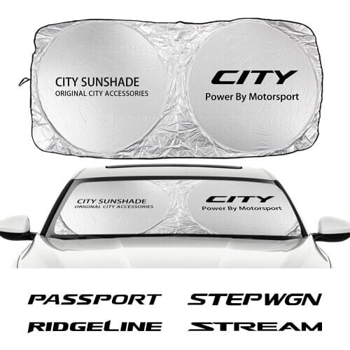 For Honda MODULO MUGEN ODYSSEY PASSPORT PILOT RIDGELINE RR SI STEPWGN STREAM TYPE R S Accessories Car Windshield Sun Shade Cover