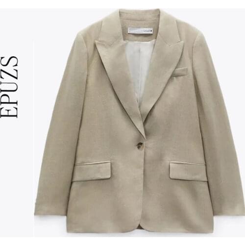 Женские льняные пиджаки EPUZS China At AliExpress