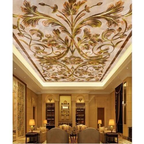 European marble ceiling 3d wallpaper modern for living room murals ceilings 3d mural paintings