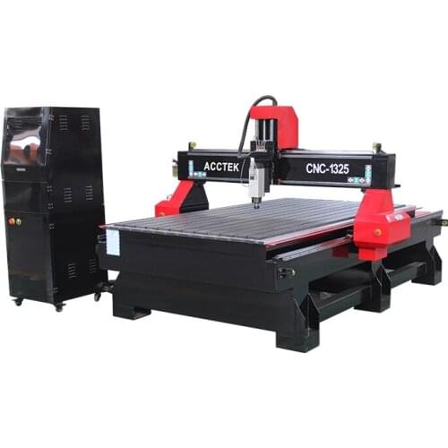 China acctek T slot frame wood cutting cnc router machine 1325 1530 for door table