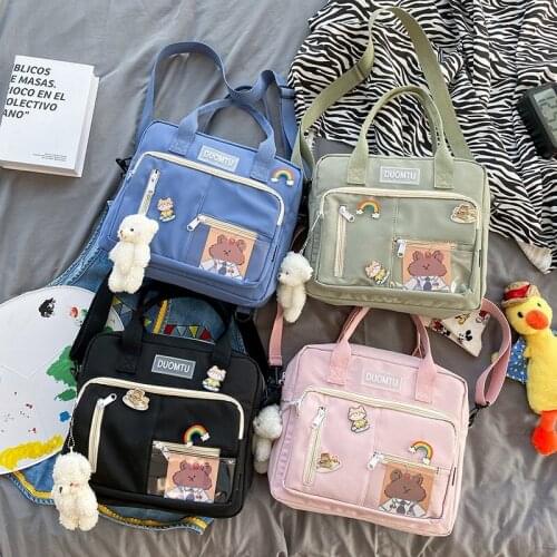 Korean Waterproof Nylon Small Backpack Women Fashion Mini Travel Backpacks Schoolbag for Tennager Girls Kawaii Shoulder Bags