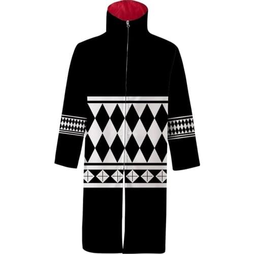 Anime Tokyo Revengers Ryuguji Ken 3D Printed Cosplay Costume Long Stand Collar Zip Up Coat Robe
