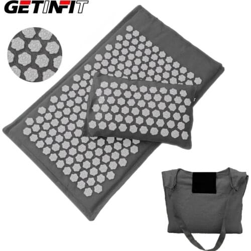 Getinfit Acupressure Mat Yoga Massage Pad Back Relieve Stress Pain Body Acupuncture Mat Massage Pillow Cushion