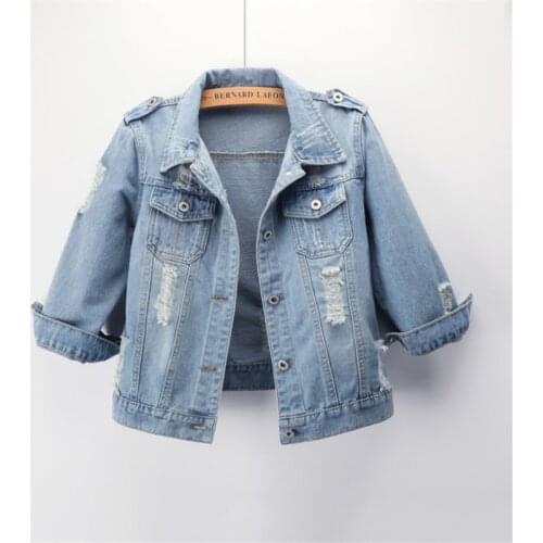 Women Denim Jacket Coat Denim Casual Women Basic Jacket Thin Windbreaker With Pockets Vintage Autumn Slim Women Outerwear