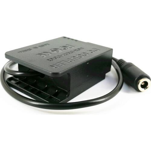 Dummy Battery DCC8 Replacement DC Coupler External Power Supply Adapter for Panasonic DMW-AC8 G5 G6 G7 GH2 Camera as DMW-DCC8
