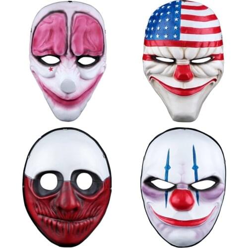 Resin Payday Mask Game Board Dallas Wolf Chains Hoxton Brother Heist Masquerade Halloween Gift