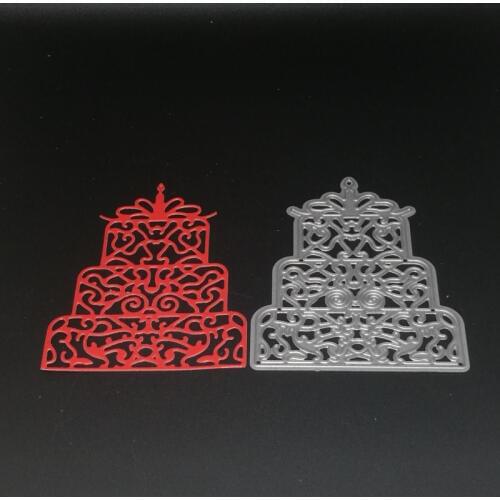 Metal Double layer cake Cutting Dies Stencils for DIY Scrapbooking photo album Decorative Embossing DIY Paper Cards