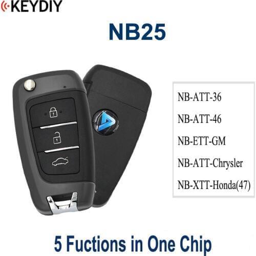 Multi-functional Universial Remote Key for KD900 KD900+ URG200 KD-X2 NB-Series ,KEYDIY NB25 (all functions Chips in one key)