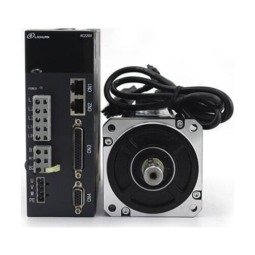 Nema32 80mm 2.4N.M 750w AC 220v~240v Single/3phase servo motor and drive kit