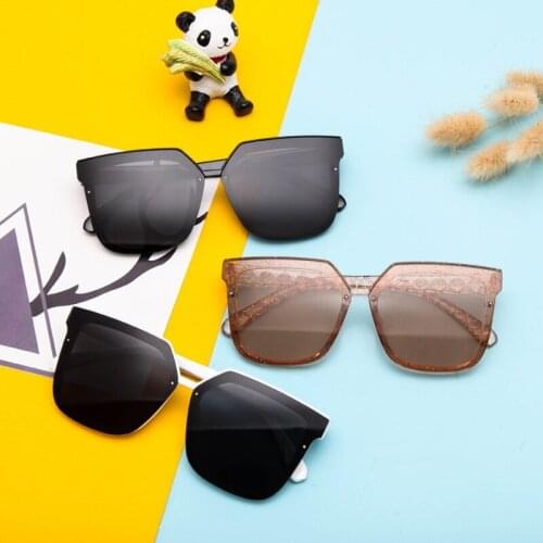 2021 New Kids Silica Soft Sunglasses Polarizing Square Boys Girls Brand Eyeglasses Infant UV400 Breakproof Sunglasses