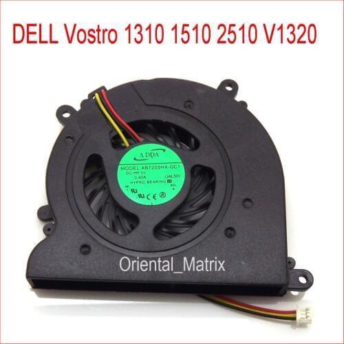 Free Shipping Original New AB7205HX-GC1 DC5V 0.4A For DELL Vostro V1320 1310 1510 2510 Laptop CPU Cooler Cooling Fan