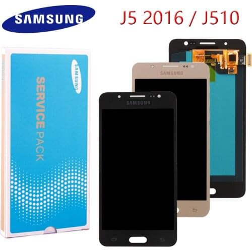 ORIGINAL 5.2'' AMOLED LCD for SAMSUNG Galaxy J5 2016 Lcd Display J510 Lcd J510F J510FN J510M Touch Screen Digitizer Assembly