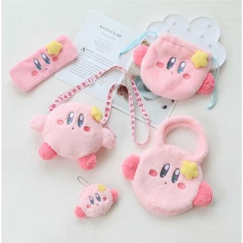 Kirby Plush Disneys Plus Pink Girls Mind Kirby Series Keychain Pillow Anime Figure Cute Doll For Girls Kids Toys Birthday Gift