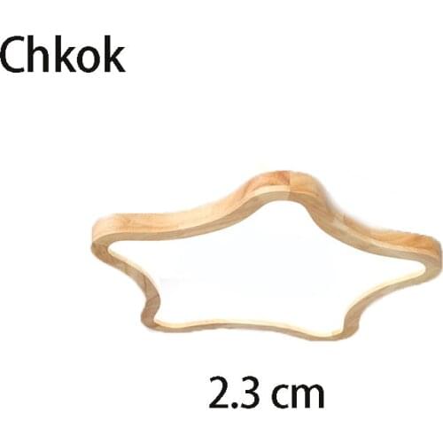 Chkok LED Ceiling Lamp Modern Wooden Ceiling Lamp Nordic Ultra-thin Log Ceiling Lamp Home Living Room Bedroom Study Led Lamps