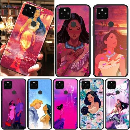 Disney Pocahontas Shockproof Cover for Google Pixel 5 4 4A XL 5G Black Phone Case Shell Soft Fundas Coque Capa