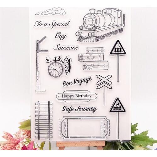 14.5x20.5cm birthday trip transparent seal clear stamps silicone seal TPR roller stamps DIY scrapbook album / card production