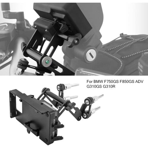 Motorcycle Adjustable Extend Stand Holder Phone Mobile Phone GPS Navigation Plate Bracket For BMW F750GS F850GS ADV G310GS G310R
