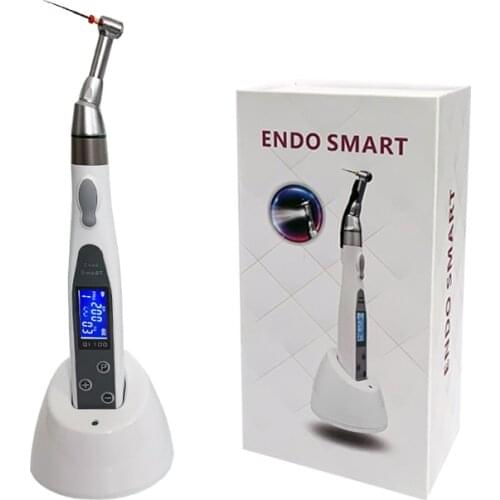 Dental Equipment LED Endo Motor 16:1 Contra Angle 9 Preset Programs Wireless Endomotor