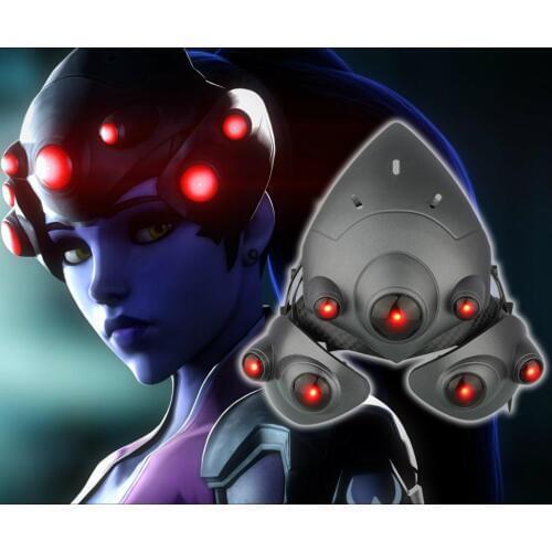 COSTHEME Overwatch Widowmaker Light-up Mask, Officially Licensed, 1:1 Props LED Helmet Halloween Anime Accessory