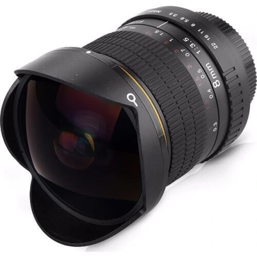8mm F/3.0 Ultra Wide Angle Fisheye Lens for APS-C/ Full Frame Canon EOS 1200D 760D 750D 700D 70D 60D 7D 6D 5D2 5D3 DSLR Camera