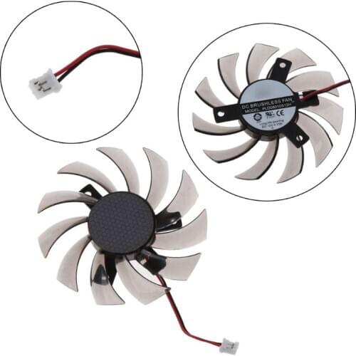 75MM PLD08010S12H 2Pin Cooler Fan Graphics Card Cooling Fan For Gigabyte 6850 7970 GTX 460 GTX560Ti R270X R7 260x