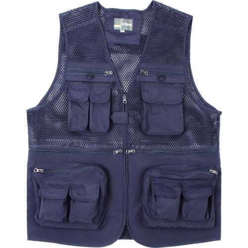 Unloading Tactical Vest Coat Fashion Mens Summer Photographer Waistcoat Mesh Work Sleeveless Jacket Tool Many Pocket Vest Male