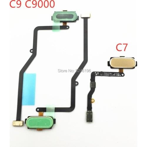 1pcs Home Return Key Menu Button Fingerprint Sensor Flex Cable For Samsung Galaxy C9 Pro C9000 C7 S7 edge Touch Repair Part